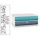 FICHERO CAJONES DE SOBREMESA CEP MOOV UP RECICLADO 80% CON CERRADURA 2 CAJONES COLOR AZUL/GRIS 275X369X146 MM