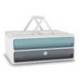 FICHERO CAJONES DE SOBREMESA CEP MOOV UP RECICLADO 80% CON CERRADURA 2 CAJONES COLOR AZUL/GRIS 275X369X146 MM