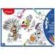 MANTEL PARA COLOREAR MAPED INDIVIDUAL DIN A3 PACK DE 15 UNIDADES SURTIDAS
