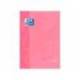 RECAMBIO COLOR 1 OXFORD DIN A4+ 80 HOJAS 90 GR CUADRO 5 MM 4 TALADROS COLOR ROSA CHICLE