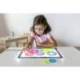 JUEGO MINILAND SET DE 16 AROS TRANSLUCIDOS Y 12 TARJETAS DE ACTIVIDADES DE DIFERENTES TEMATICAS 235X195X80 MM