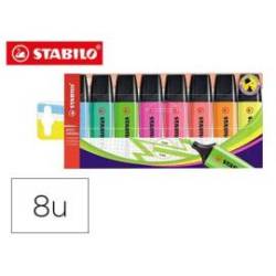 ROTULADOR STABILO BOSS FLUORESCENTE 70 ESTUCHE DE 8 UNIDADES COLORES SURTIDOS