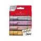 ROTULADOR FABER FLUORESCENTE TEXLINER 46 COLOR METALICO ESTUCHE 4 UNIDADES COLORES SURTIDOS