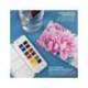 Acuarela Daler Rowney Aquafine Travel Set con pincel Caja de 12 colores
