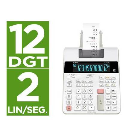Calculadora Impresora Casio FR-2650RC 12 dígitos