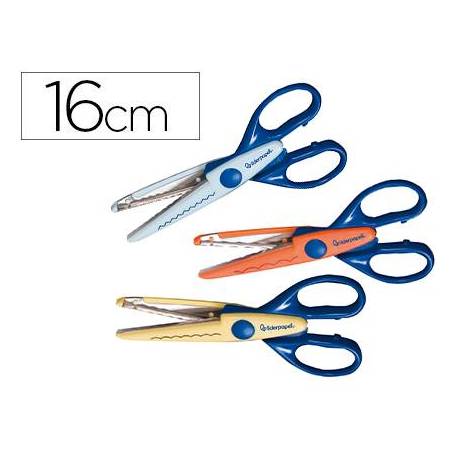 Tijera escolar zig zag Marca Liderpapel 16 cm