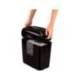 DESTRUCTORA DE DOCUMENTOS FELLOWES LX-25M CAPACIDAD 6H SEGURIDAD P4 DESTRUYE GRAPAS CLIPS Y TARJETA PAPELERA 11,5