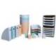 REVISTERO PLASTICO EXACOMPTA AQUAREL MAG-CUBE SET DE 4 UNIDADES COLORES PASTEL 266X328X305 MM