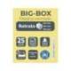 FICHERO DE CAJONES SOBREMESA EXACOMPTA BIG-BOX AQUAREL NEGRO 4 CAJONES COLORES PASTEL GLOSSY