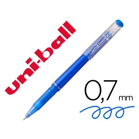 BOLIGRAFO BORRABLE UNI-BALL UF-222 ROLLER 0,7 MM COLOR AZUL