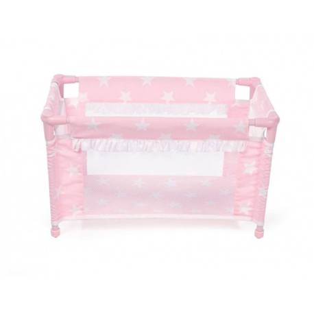 CUNA DE VIAJE CARLOTA COLOR ROSA 530X320X320 MM +2 AÑOS