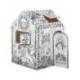 CASA DE JUEGO BANKERS BOX PLAYHOUSE UNICORNIO PARA PINTAR FABRICADA EN CARTON RECICLADO 1210X960X810 MM