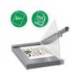 GUILLOTINA DE PALANCA LEITZ PRECISION OFFICE PRO A4+ BASE CRISTAL LONGITUD CORTE 381 MM CAPACIDAD DE CORTE 25 HOJAS