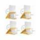 SOPORTE PARA PORTATIL LEITZ ERGO COSY AJUSTABLE 4 ALTURAS COLOR AMARILLO 310X50X247 MM