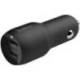 CARGADOR PARA COCHE BELKIN CCB001BTBK DOBLE USB-A 24W 12W X2 COLOR NEGRO