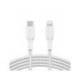 CABLE TRENZADO BELKIN CAA004BT1MWH USB-C A LIGHTNING BOOST CHARGE LARGO 1 M COLOR BLANCO