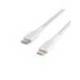 CABLE TRENZADO BELKIN CAA004BT1MWH USB-C A LIGHTNING BOOST CHARGE LARGO 1 M COLOR BLANCO