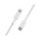 CABLE TRENZADO BELKIN CAA004BT1MWH USB-C A LIGHTNING BOOST CHARGE LARGO 1 M COLOR BLANCO