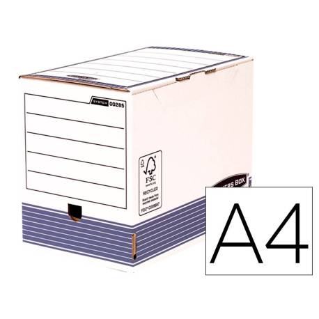 CAJA ARCHIVO DEFINITIVO FELLOWES CARTON RECICLADO DIN A4 200 MM COLOR AZUL