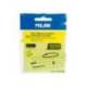 BLOC DE NOTAS ADHESIVAS QUITA Y PON MILAN 76X76 MM REMOVIBLE PLASTICO TRANSLUCIDO AMARILLO FLUOR 50