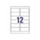 ETIQUETA ADHESIVA AVERY POLIESTER BLANCO PARA IMPRESORA LASER 99,1X42,3 MM CAJA DE 240 UNIDADES
