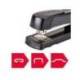 GRAPADORA REXEL METEOR METALICA CAPACIDAD DE GRAPADO 20 HOJAS USA GRAPAS 24/6 Y 26/6 COLOR NEGRO