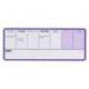 PLANIFICADOR SEMANAL NOBO MAGNETICO COLOR VIOLETA 140X360 MM