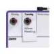 PLANIFICADOR SEMANAL NOBO MAGNETICO COLOR VIOLETA 140X360 MM
