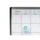 PLANIFICADOR MENSUAL NOBO MAGNETICO + TABLERO CORCHO HORIZONTAL CON MARCO ARQUEADO PLATA Y NEGRO 585X430 MM