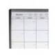 PLANIFICADOR MENSUAL NOBO MAGNETICO + TABLERO CORCHO HORIZONTAL CON MARCO ARQUEADO PLATA Y NEGRO 585X430 MM