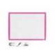 PIZARRA BLANCA NOBO MAGNETICA MARCO FUCSIA 430X585 MM