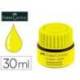 TINTA ROTULADOR FABER CASTELL TEXTLINER FLUORESCENTE 1549 CON SISTEMA CAPILAR COLOR AMARILLO FRASCO DE 30 ML