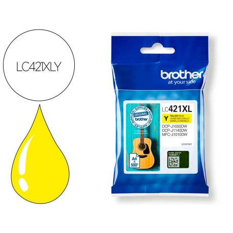INK-JET BROTHER LC421XLY AMARILLO
