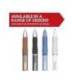 Boligrafo sharpie fashion retractil tinta gel azul 0,7 mm color azul hielo y blanco