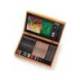 ESTUCHE DE PINTURA DERWENT ACADEMY MADERA LAPICES DE COLORES 35 PIEZAS