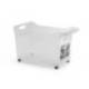 CARRITO MULTIUSOS PLASTICFORTE N 2 TRANSPARENTE CON ASA 240X455X275 MM
