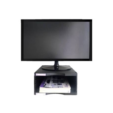 SOPORTE ARCHIVO 2000 PARA MONITOR POLIESTER 100% RECICLADO CON COMPARTIMENTO PARA FORMATOS DIN A4 Y FOLIO