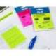 BLOC DE NOTAS ADHESIVAS QUITA Y PON MILAN 76X76 MM REMOVIBLE PLASTICO TRANSLUCIDO ROSA FLUOR 50