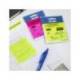 BLOC DE NOTAS ADHESIVAS QUITA Y PON MILAN 76X76 MM REMOVIBLE PLASTICO TRANSLUCIDO ROSA FLUOR 50