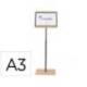 EXPOSITOR ROCADA DE SUELO SERIE NATURAL MAGNETICO ROTATIVO 360 ALTURA AJUSTABLE DIN A3
