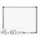 PIZARRA BLANCA ROCADA LACADA MAGNETICA MARCO ALUMINIO CON CANTONERAS 45X60 CM