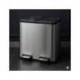 PAPELERA METALICA MAUL CYCLE ACERO INOXIDABLE CON PEDAL 20+20 LITROS