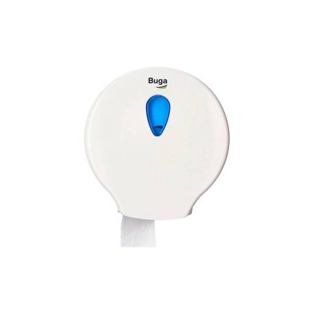 DISPENSADOR PAPEL HIGIENICO INDUSTRIAL BUNZL BUGA FABRICADO EN ABS COLOR BLANCO