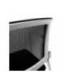 SILLA ROCADA CONFIDENTE BRAZOS FIJOS ESTRUCTURA METALICA BLANCA ASIENTO TELA IGNIFUGA RESPALDO DE MALLA