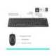 Set teclado + raton con cable Logitech color Negro
