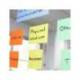BLOC DE NOTAS ELECTROSTATICAS QUITA Y PON DJOIS 75X100 MM 250 HOJAS 5 COLORES SURTIDOS