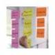 BLOC DE NOTAS ELECTROSTATICAS QUITA Y PON DJOIS 75X75 MM 250 HOJAS 5 COLORES SURTIDOS
