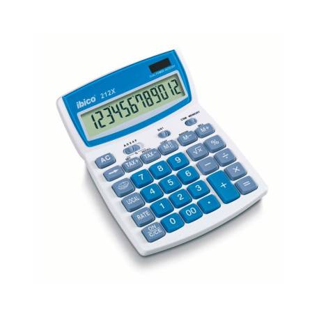 CALCULADORA IBICO 212X SOBREMESA 12 DIGITOS 190X140X32 MM