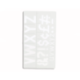 Plantilla Liderpapel rotulacion con 1700 letras y numeros 50 mm
