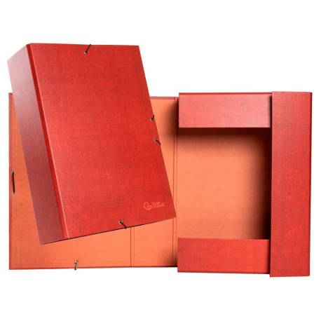 Carpeta de proyectos Liderpapel de carton gomas cuero 9 cm